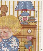 Schema punto croce Bimbo Prega 3