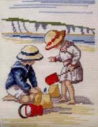 Schema punto croce Castello Di Sabbia 1