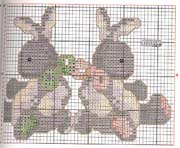 Schema punto croce Corredino 19