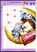 Schema punto croce Dormire Sulla Luna 2