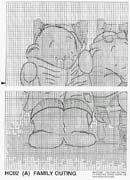 Schema punto croce Famiglia Elefante 2