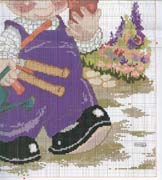 Schema punto croce Giardino 4