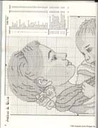 Schema punto croce Madre Con Bebe 2