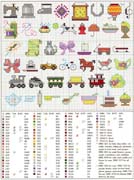 Schema punto croce Mini Motivi 2