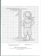 Schema punto croce Numeri Bimbi 3