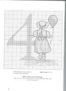 Schema punto croce Numeri Bimbi 7