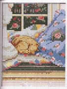 Schema punto croce Ora Di Dormire Bimba 5