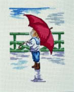 Schema punto croce Pioggia 1