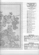 Schema punto croce Ragazza Stende 3