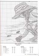 Schema punto croce Ragazza Sulla Spiaggia 2