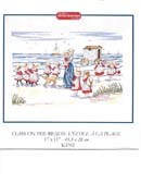 Schema punto croce Scolaresca In Spiaggia 1