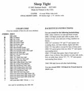 Schema punto croce Sonno Profondo 4