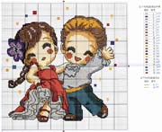 Schema punto croce Tango 1