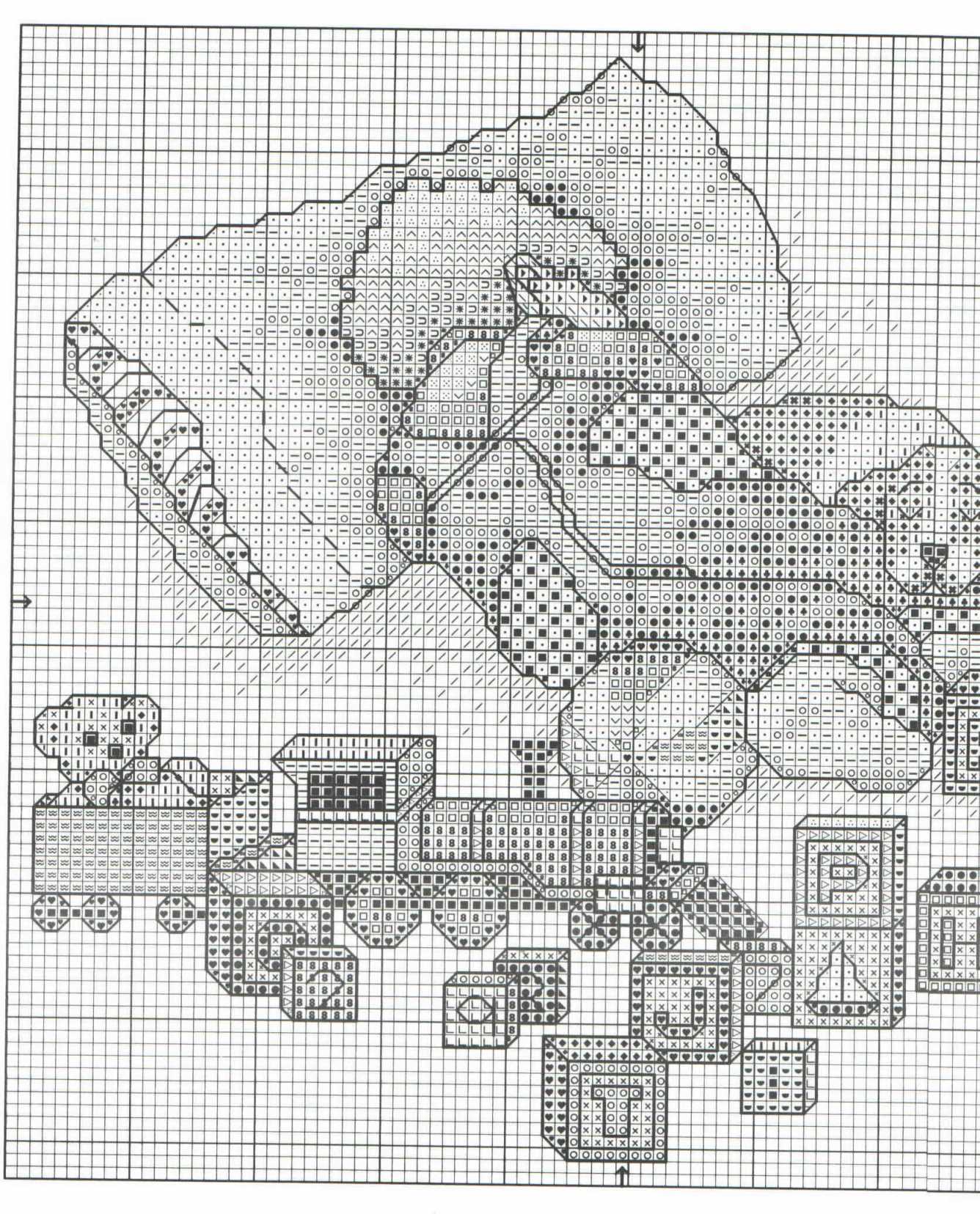 Schema punto croce Sonno Profondo 2