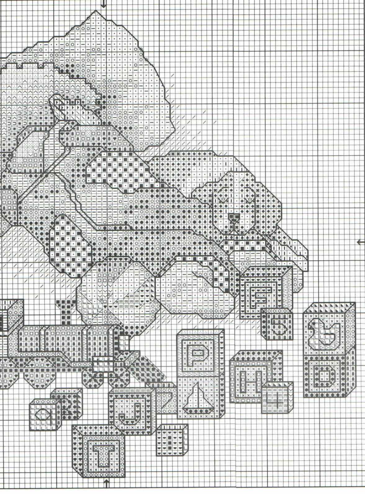 Schema punto croce Sonno Profondo 3