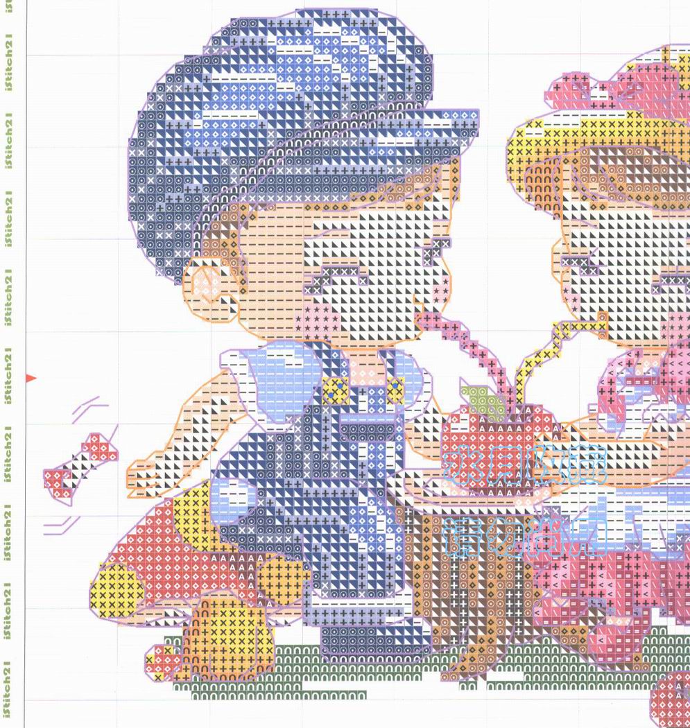 Schema punto croce Succo Di Mela 2