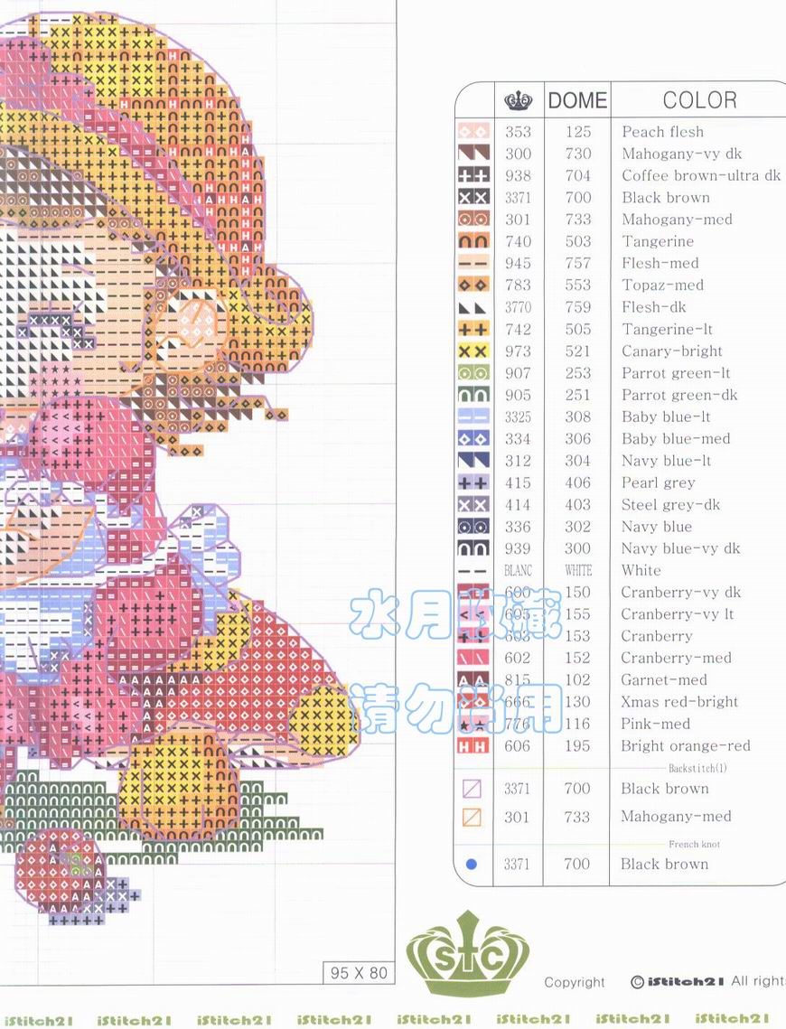 Schema punto croce Succo Di Mela 3