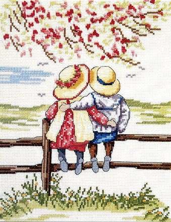 Schema punto croce Sulla Staccionata 1