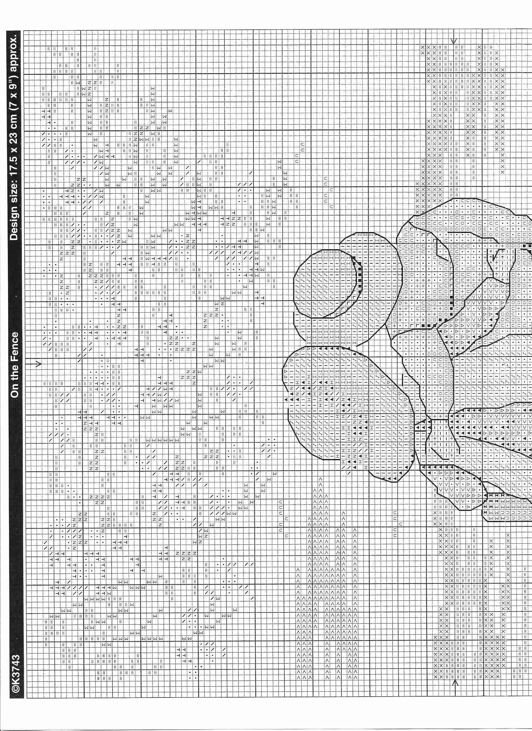 Schema punto croce Sulla Staccionata 2