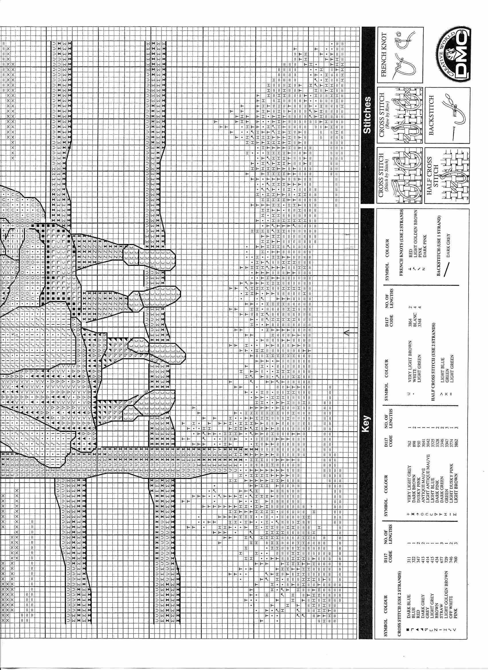 Schema punto croce Sulla Staccionata 3