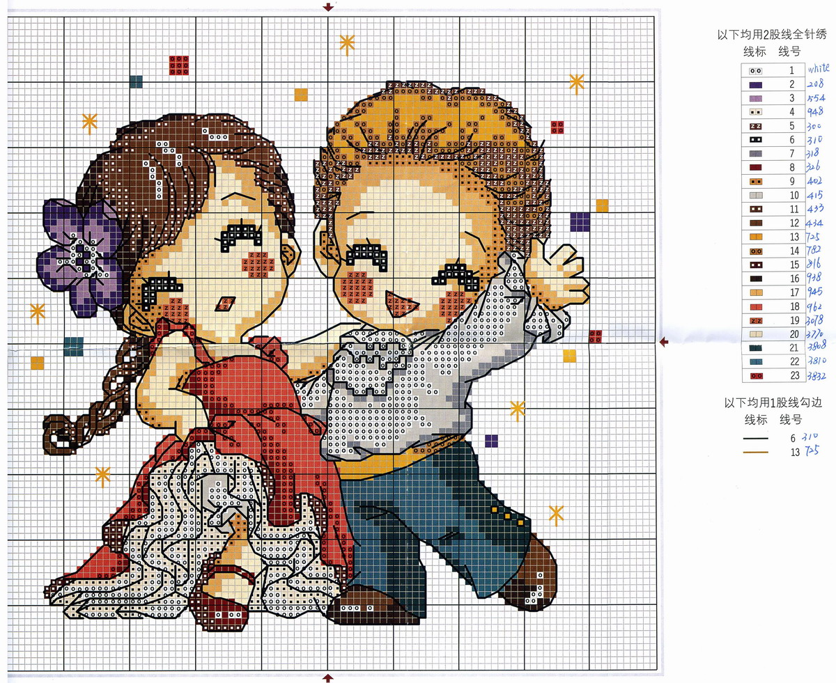 Schema punto croce Tango 1