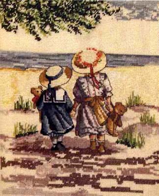 Schema punto croce Teddy 1