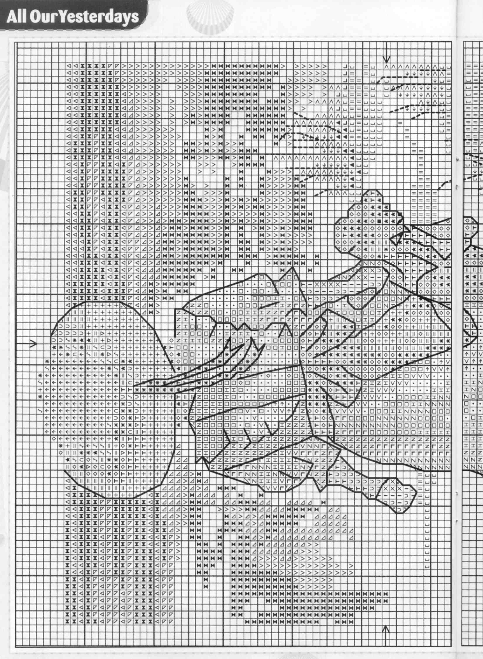 Schema punto croce Teddy 7