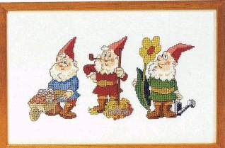 Schema punto croce Tre Nani 1