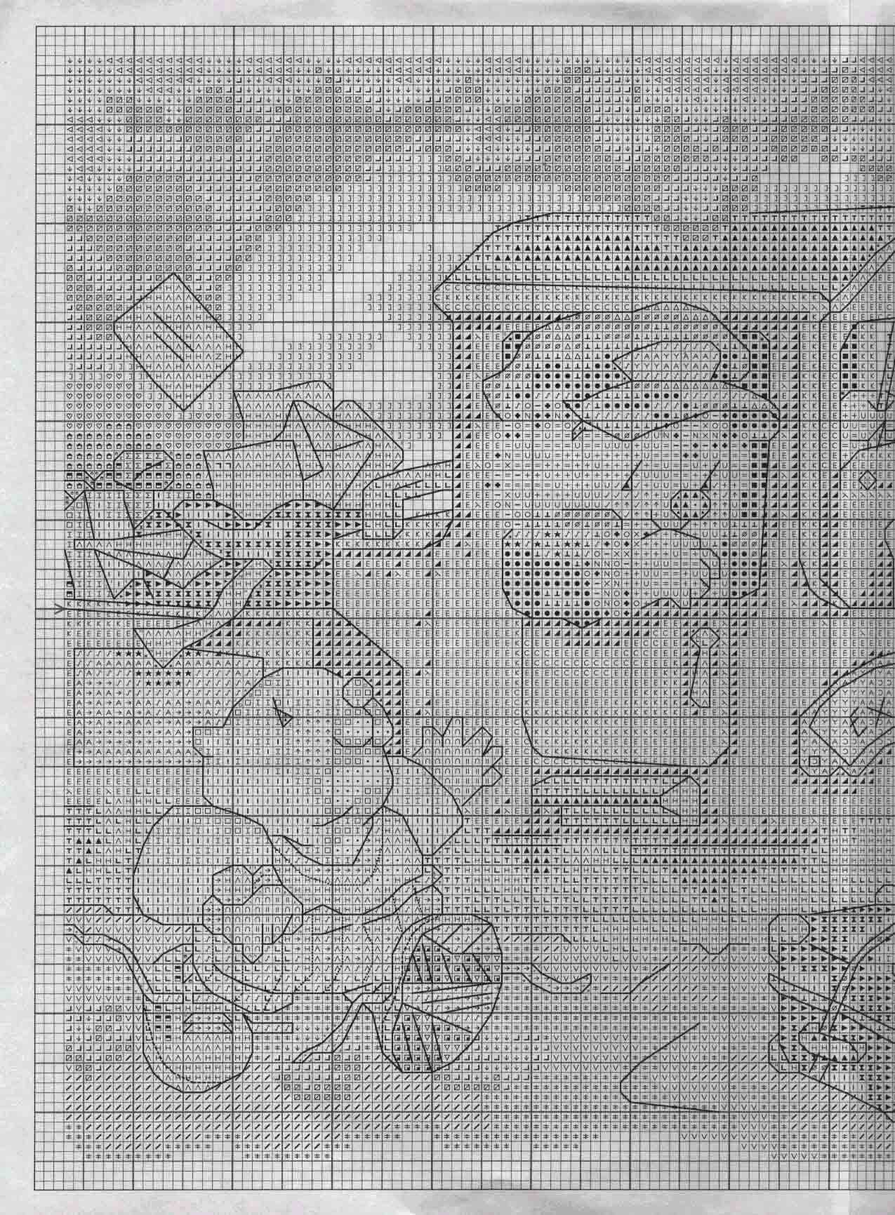 Schema punto croce Treno 2