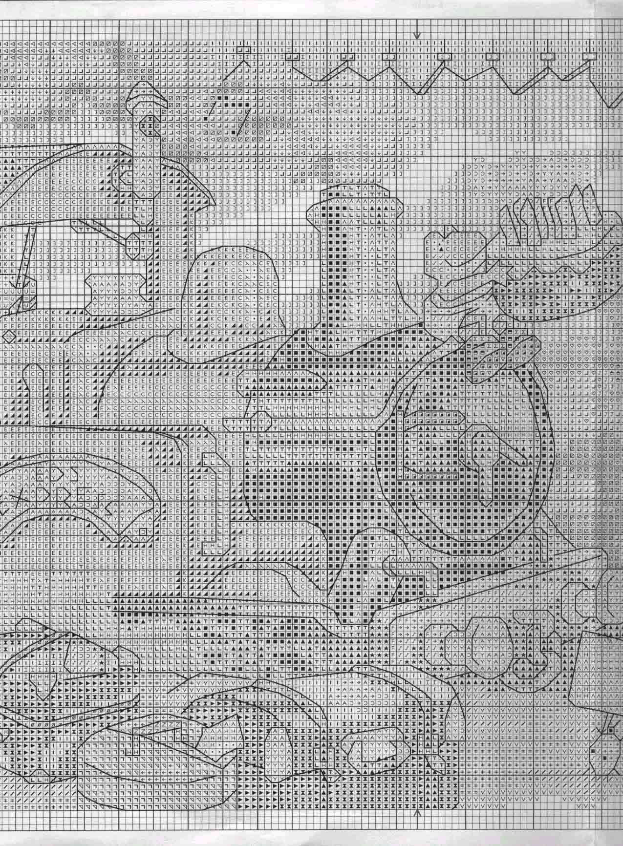 Schema punto croce Treno 3