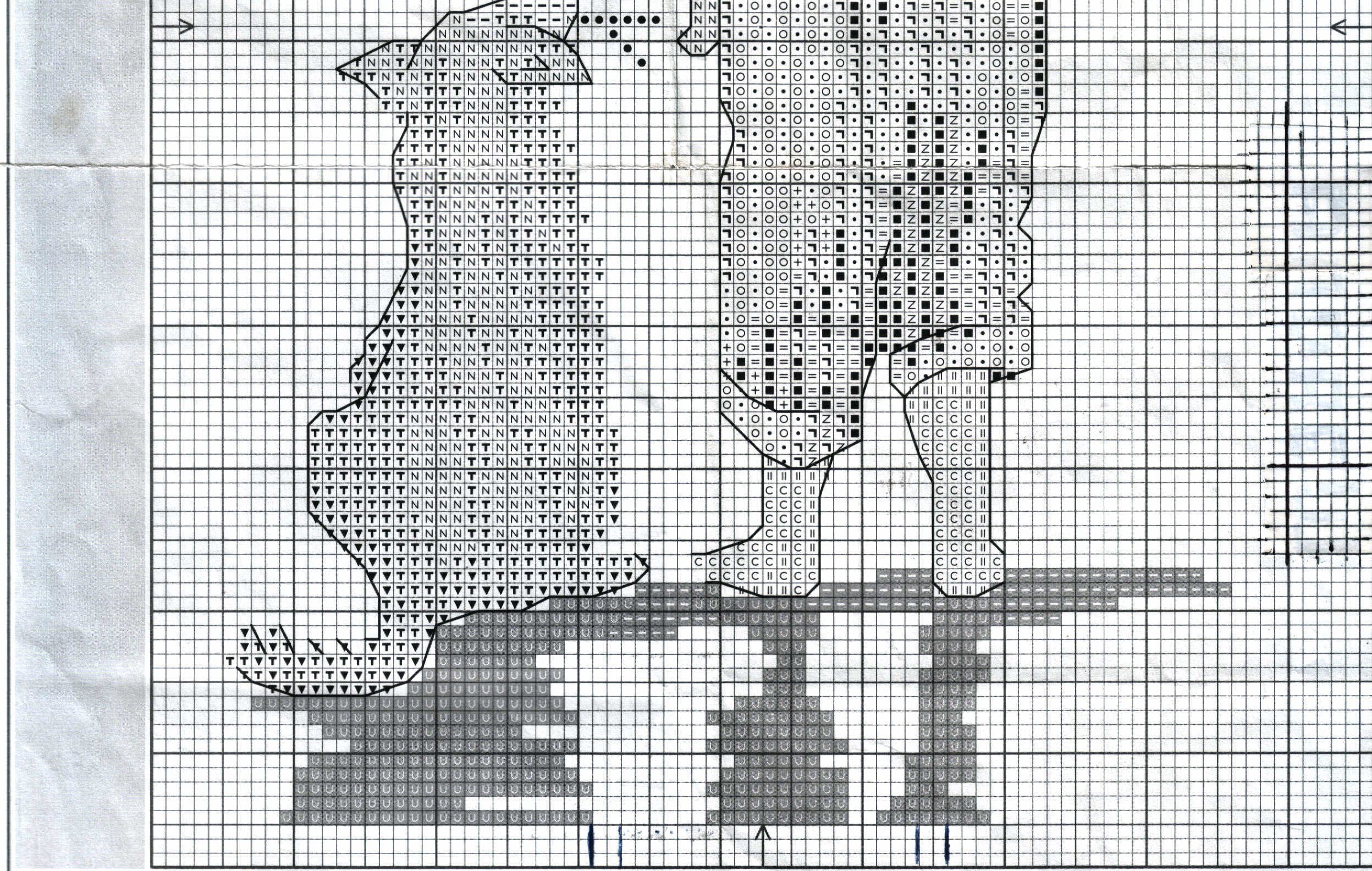 Schema punto croce Vedere Le Navi 3