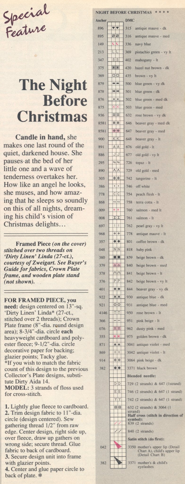Schema punto croce Vigilia Di Natale 3