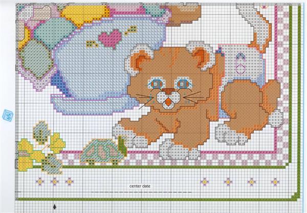 Schema punto croce Welcome Baby 1e