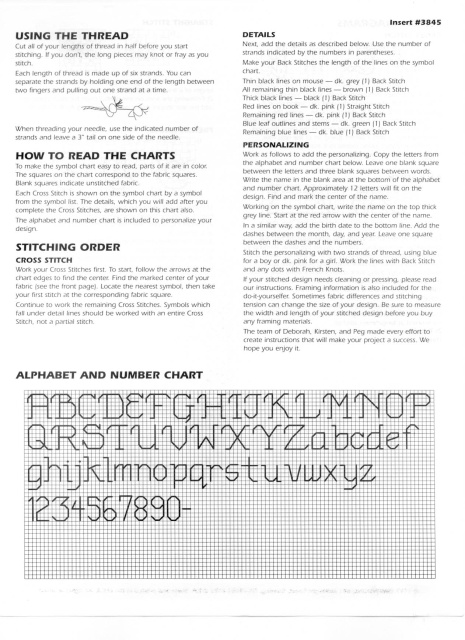 Schema punto croce Welcome Little 5