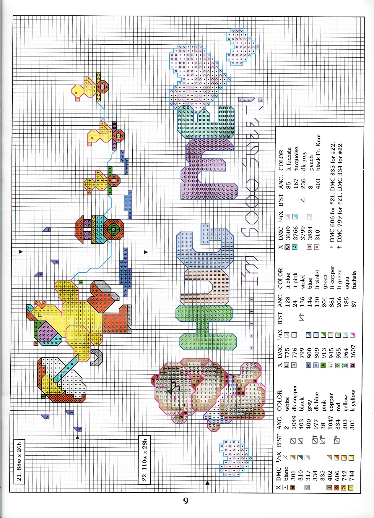 Schema punto croce Motivi 45