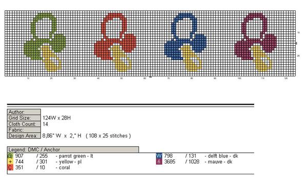 Schema punto croce Motivi 70