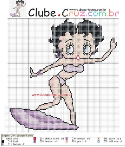 Schema punto croce Betty Boop 20