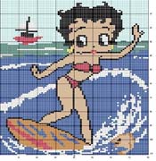 Schema punto croce Betty Boop 10