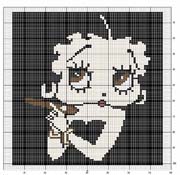 Schema punto croce Betty Boop 12