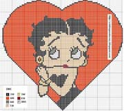 Schemi punto croce su Betty Boop