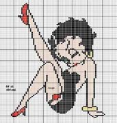 Schema punto croce Betty Boop 8