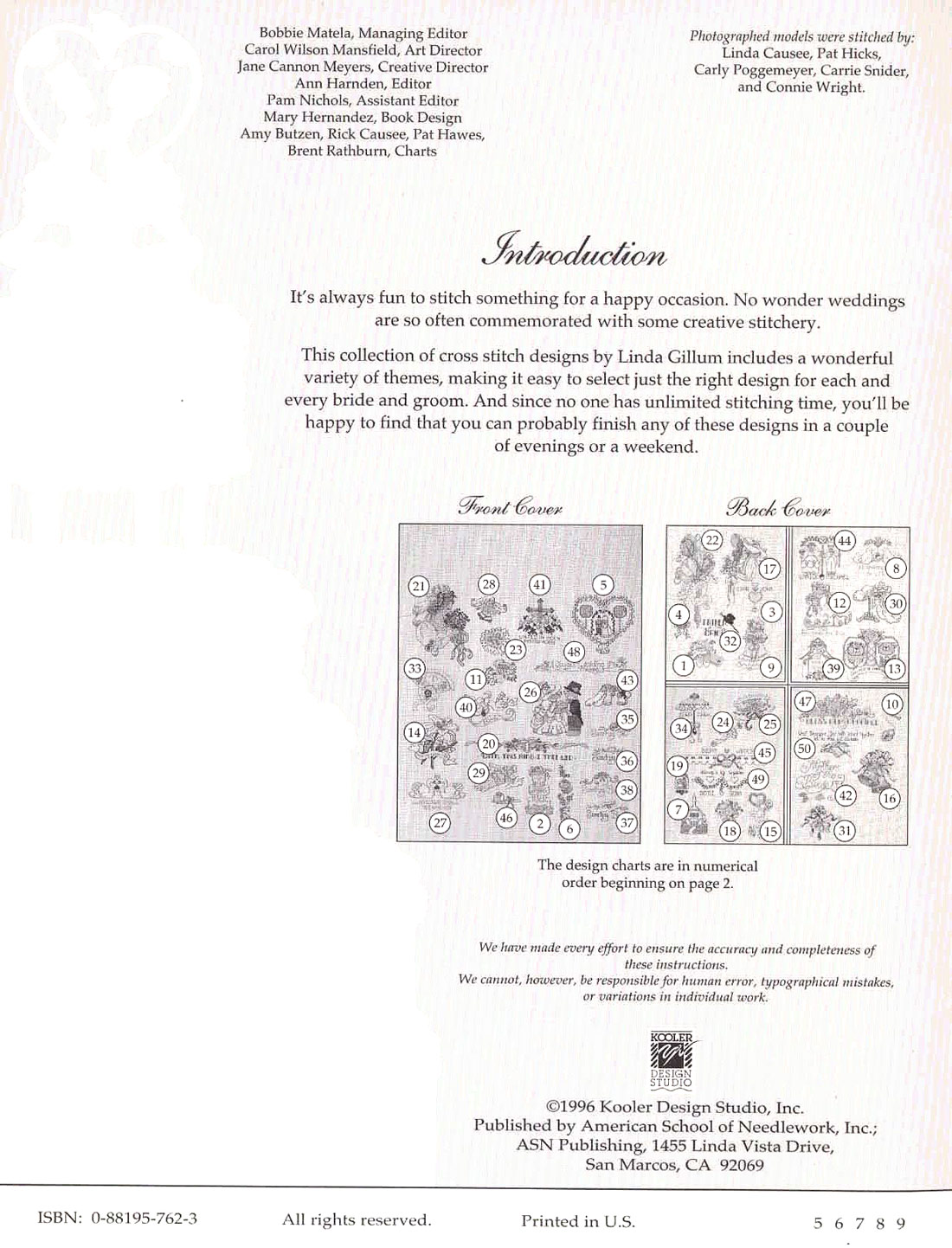 Schema punto croce Matrimonio 04