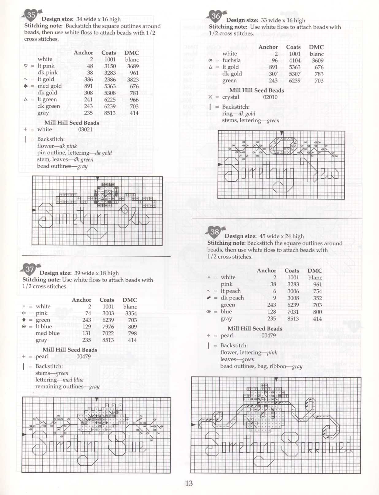 Schema punto croce Matrimonio 16