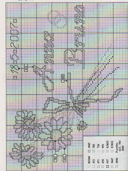 Schema punto croce Matrimonio 80