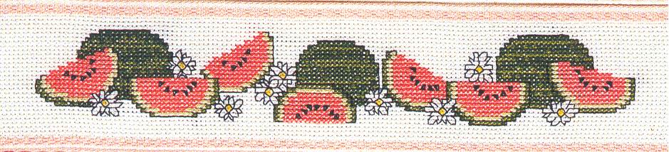 Schema punto croce Anguria 01