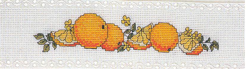 Schema punto croce Arance 01