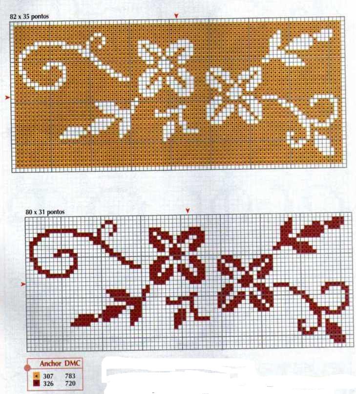 Schema punto croce Asciugamani 20