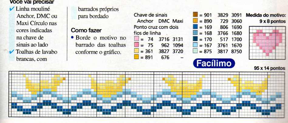 Schema punto croce Asciugamani 22