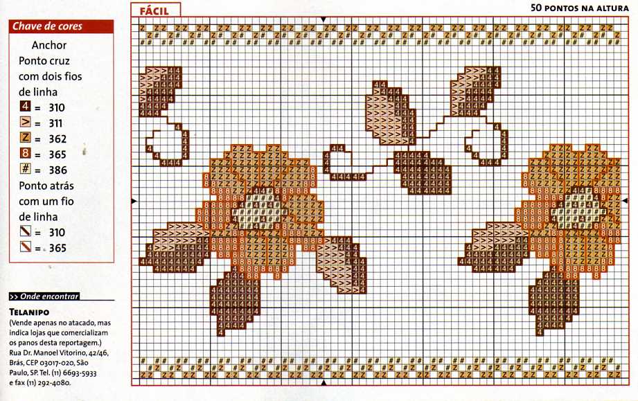 Schema punto croce Asciugamani Fiori 20