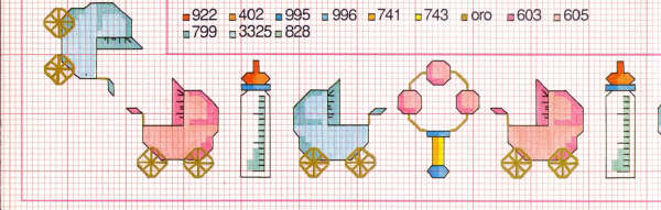 Schema punto croce Bebe 02